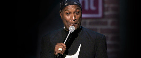 Paul Mooney onstage Pasadena Civic Auditorium, 2004