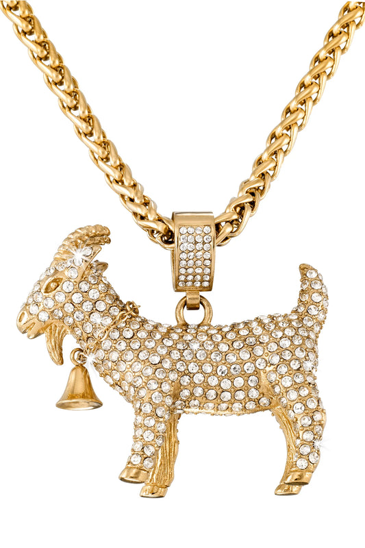 RTB x Simone I. Smith G.O.A.T Pendant 24" Gold