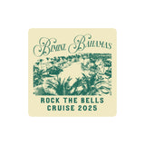2025 Rock The Bells Cruise "Bimini, Bahamas" Square Refrigerator Magnet