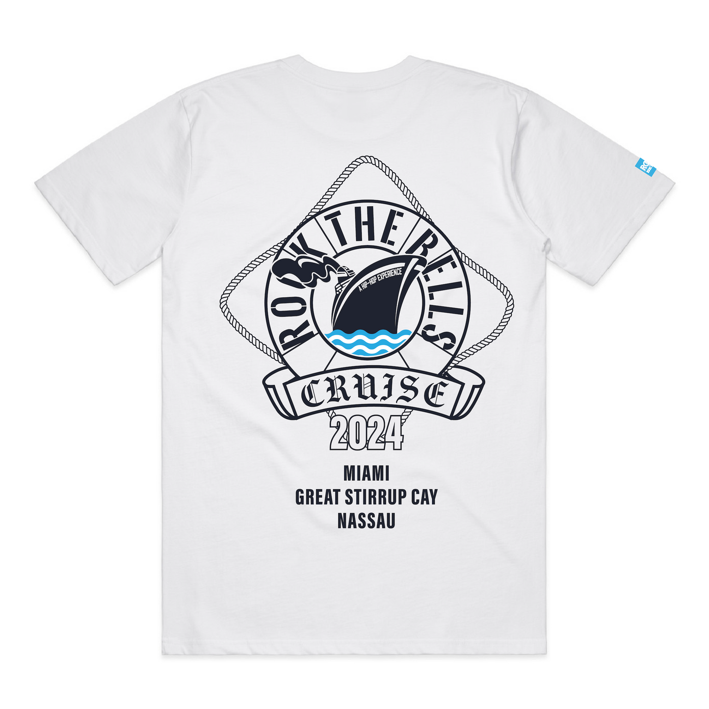 2024 RTB Cruise Anchor Tee / Navy Print