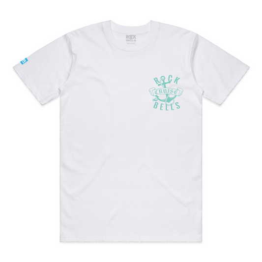 2024 Rock The Bells Cruise Anchor Tee / Seafoam Print