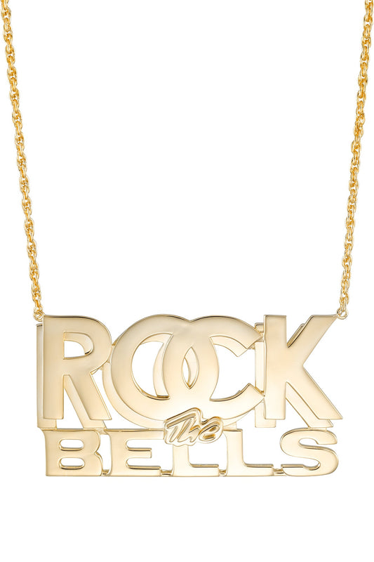 RTB x Simone I. Smith Rock The Bells Nameplate Necklace