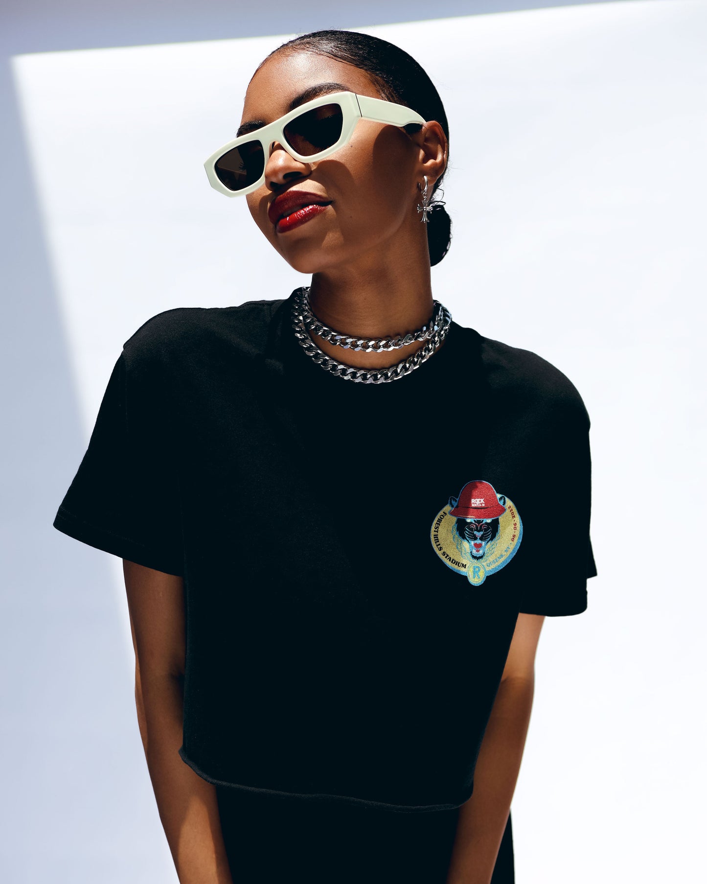 Rock The Bells Festival Cropped Tee / Black