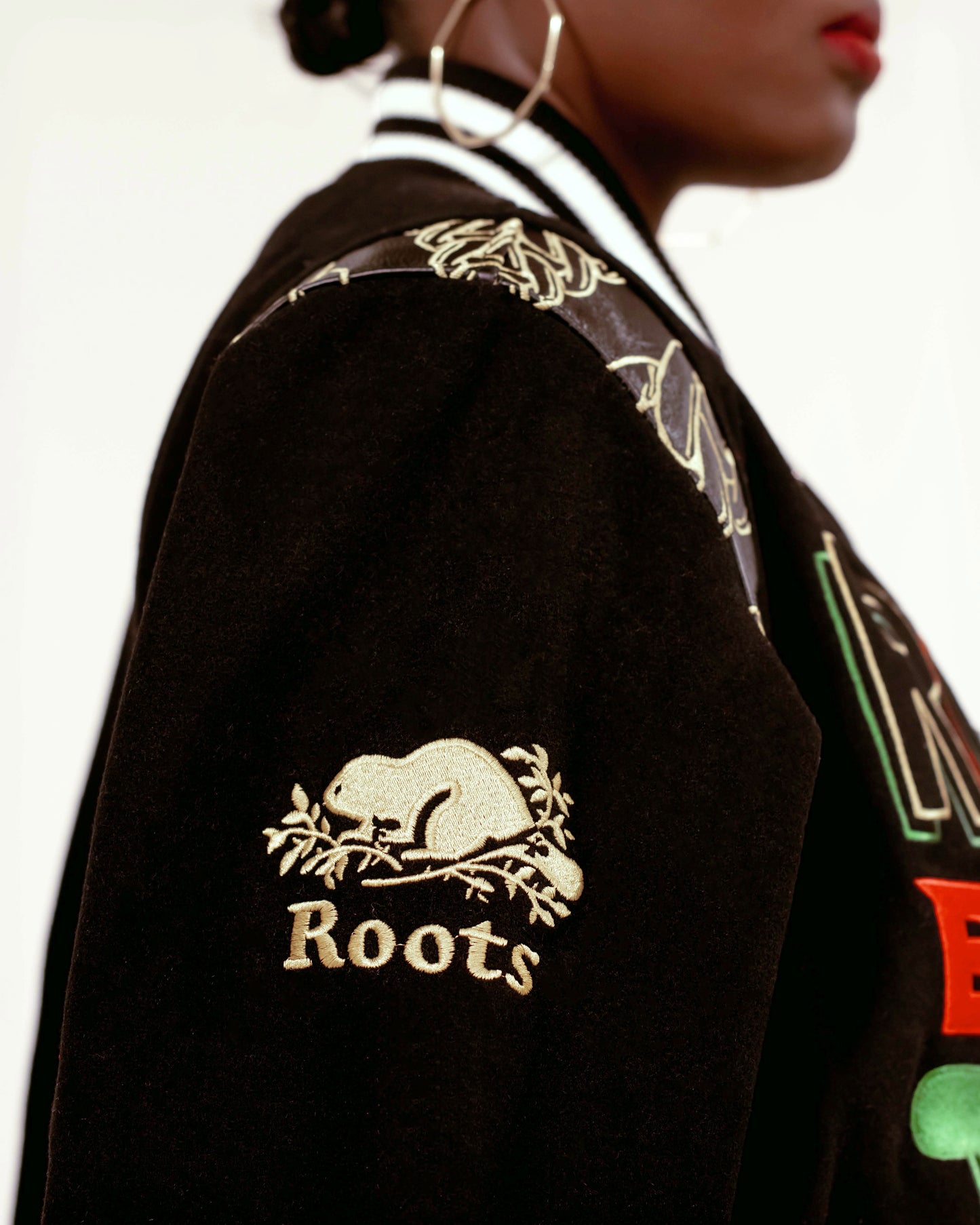 ROCK THE BELLS X ROOTS Collabo Chain Varsity Jacket