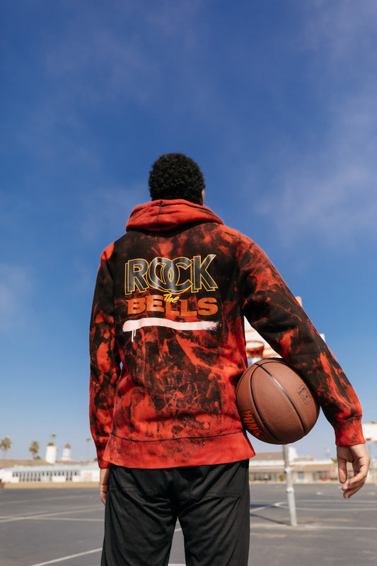 Rock The Bells x Najee' Amor Tie Dye Drip Hoodie / Red