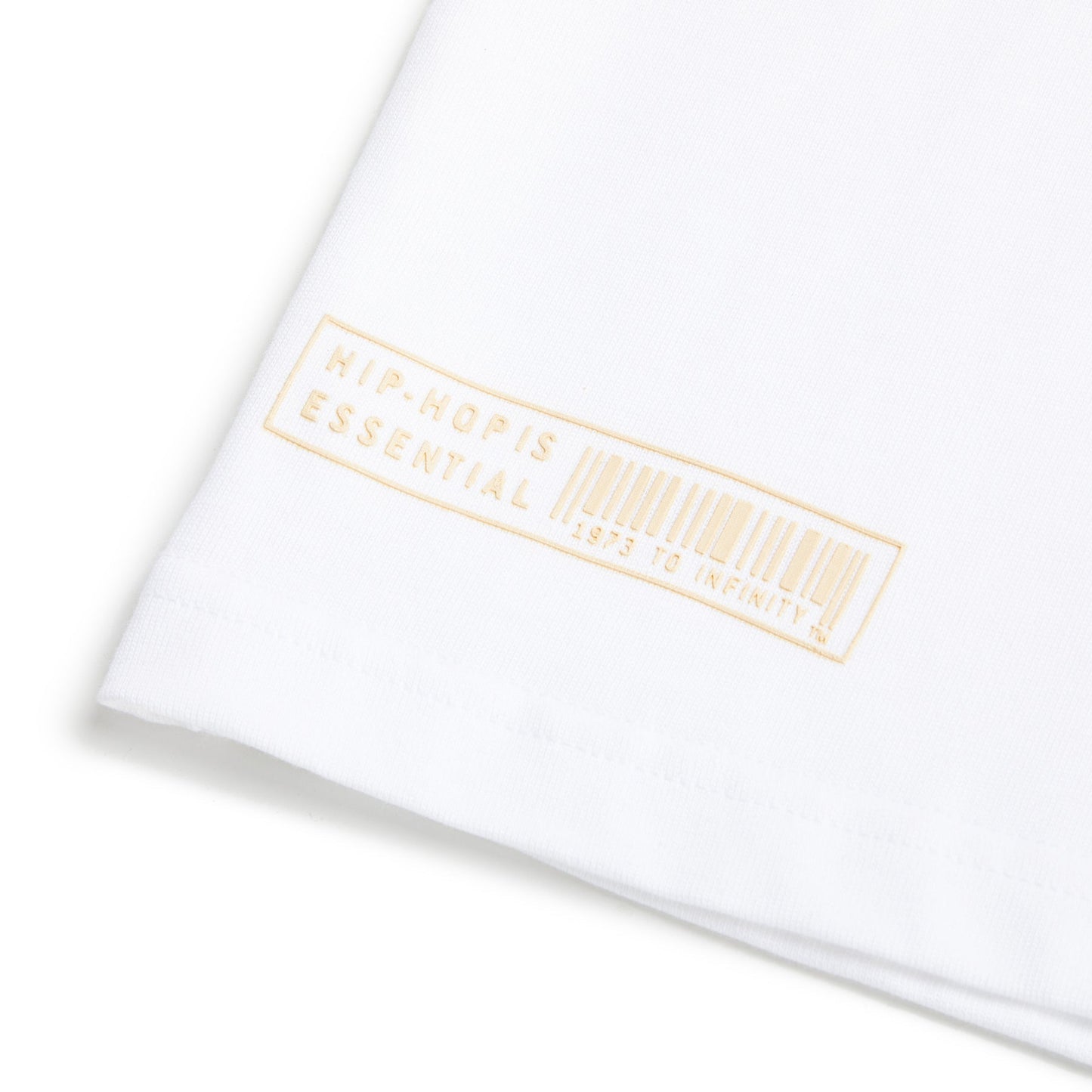 Hip-Hop Is Essential Outline Logo Tee- White