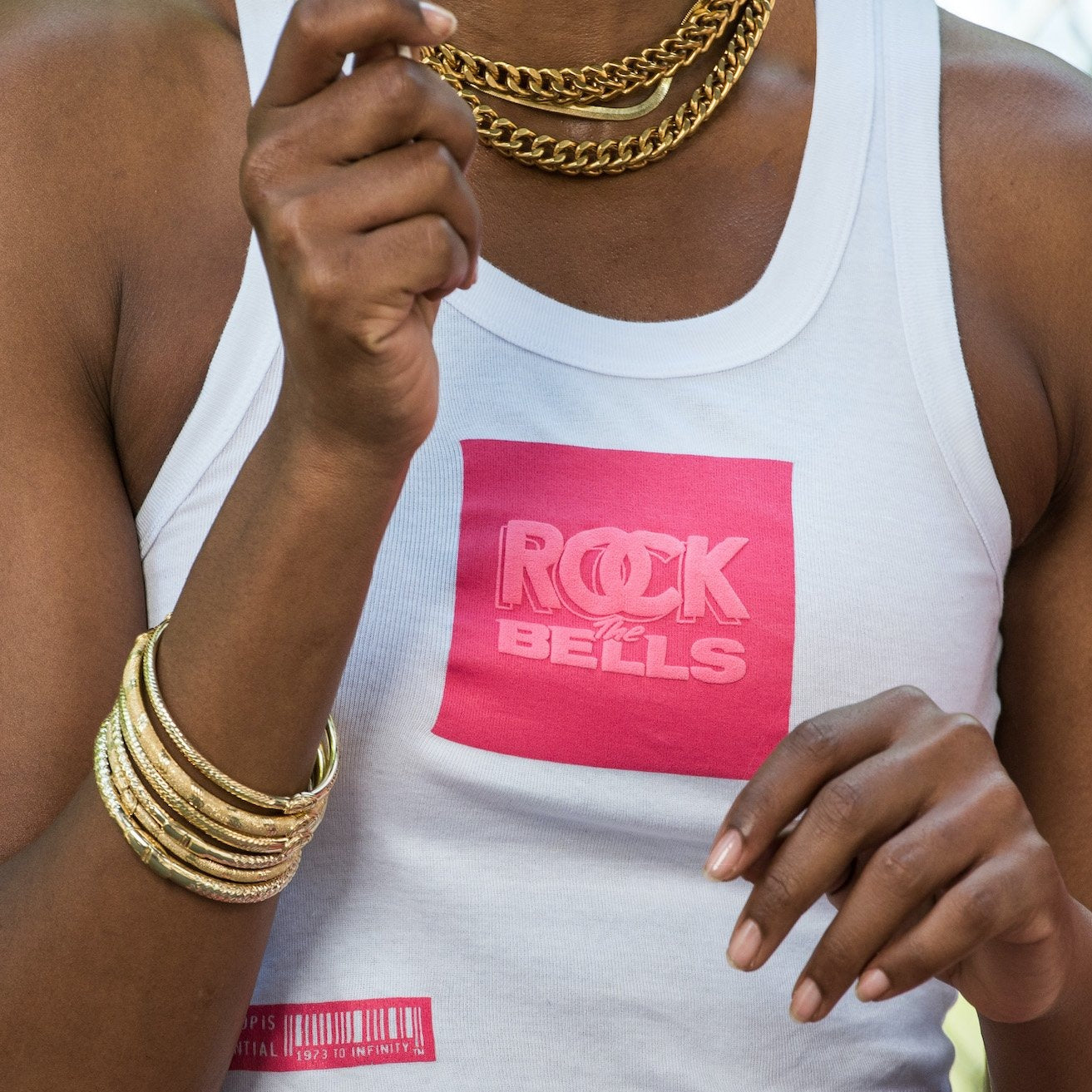 Rock The Bells Lifestyle Pink Logo Tank Top