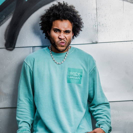 Rock The Bells Lifestyle Mint Green Crew Neck Sweatshirt